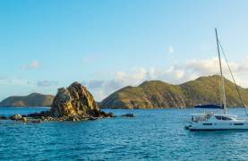 moorings sailing catamaran anchored