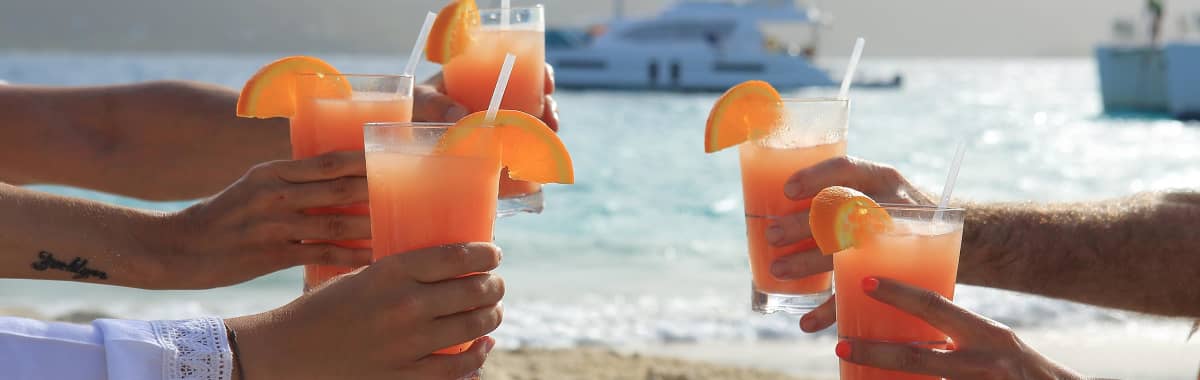 Drinks on the Beach: photo credit - Peter Shepherd
