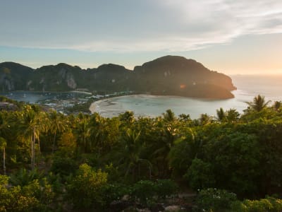 Sunset over Thailand beach